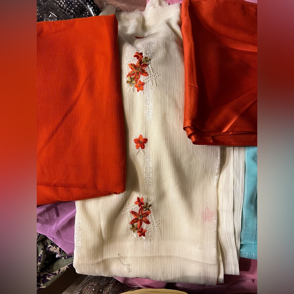 3 piece chiffon suit,  Indian/Pakistani Suit